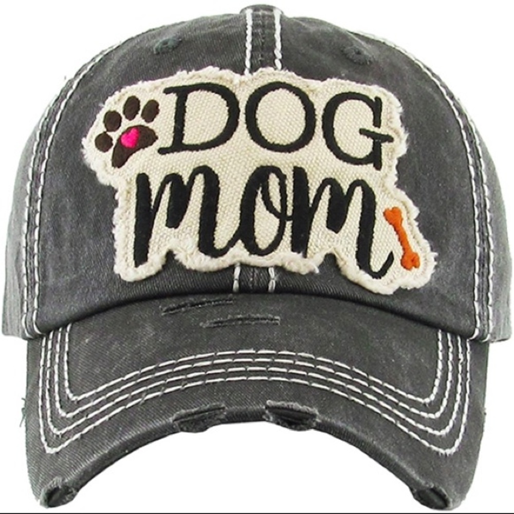 NWT Black Dog Mom Hat - Picture 1 of 1